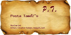 Posta Tamás névjegykártya